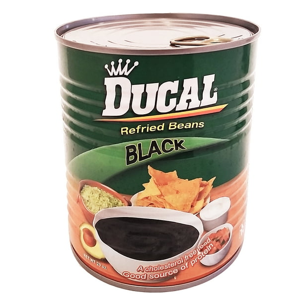 Ducal Refried Black Beans 29 oz Frijoles Negros Refritos (Pack of 1
