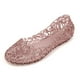 thumbnail image 2 of Verano Hollow Out Bird's Nest Sandalias Zapatos de gelatina de cristal brillante Zapatos con agujeros planos Zapatos de playa, 2 of 5