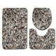 thumbnail image 1 of Juego de alfombras de baño con estampado de piedra 3D, alfombrillas de baño antideslizantes, alfombrillas decorativas para asiento de inodoro, alfombra 3 piezas seitruly JJ25267-09, 1 of 5
