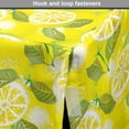 thumbnail image 4 of Spring Dog Crate Cover, Fresh Lemon Slices with Leaves Background Soft Fruit Summer Tasteful Design, Easy to Use Pet Kennel Cover for Dogs, 35" x 23" x 27", Yellow Fern Green, by Ambesonne, 4 of 6