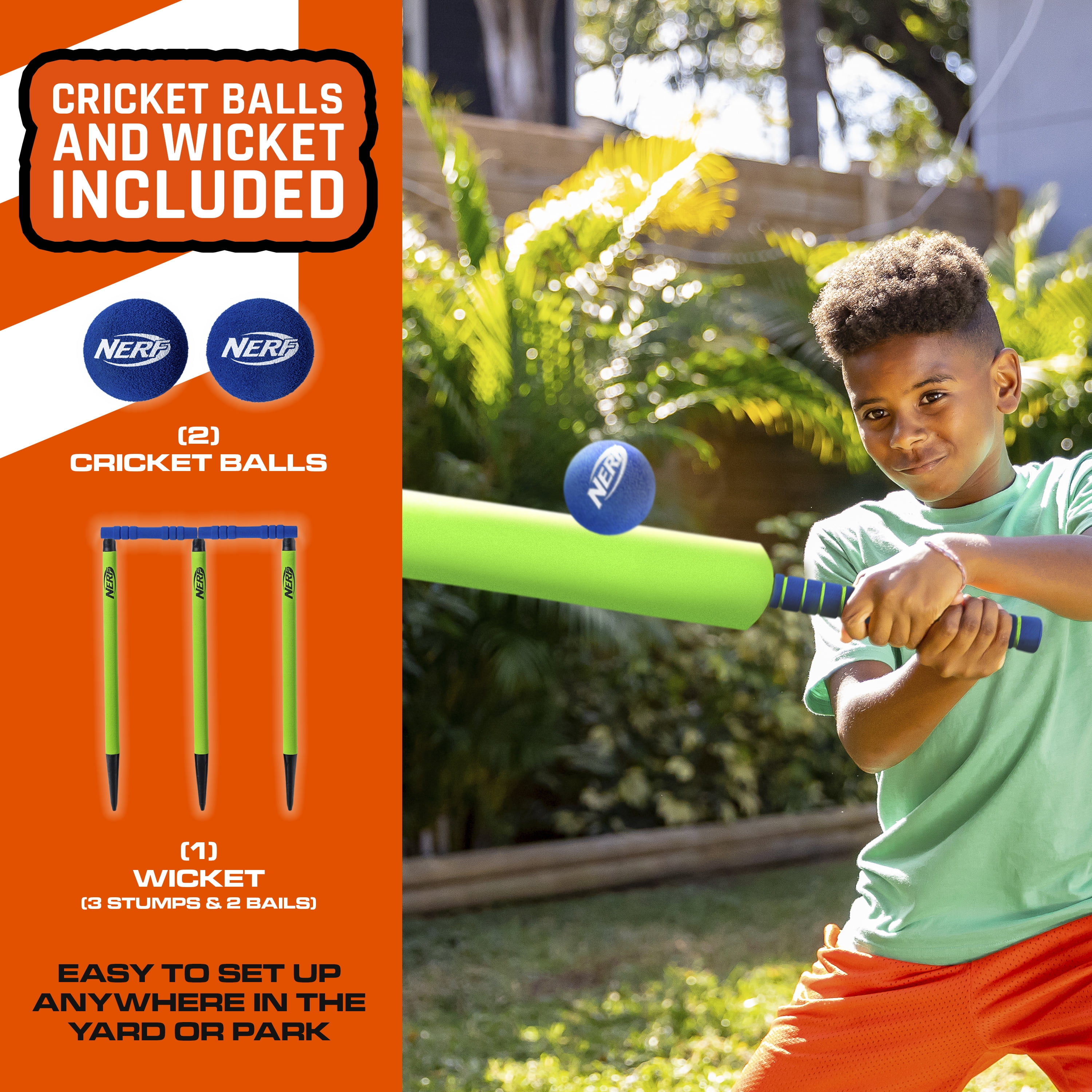 Plastic Cricket Bat NERF Foam Cricket Set 30