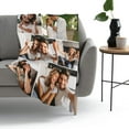 thumbnail image 6 of Personalised Blanket - Custom Blanket with Photos Text.Custom Blanket with 1-9 Photo Collages,Flannel Blankets for Mothers Day Customized Gifts For Mom, 125×100cm, 6 of 6