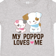 thumbnail image 4 of Inktastic My Pop Pop Loves Me Granddaughter Puppy Girls Toddler T-Shirt, 4 of 5