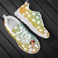 thumbnail image 1 of Zapatillas de deporte con cordones y estampado de dientes de dibujos animados personalizados para mujer, cómodas y transpirables, con cordones, 1 of 6