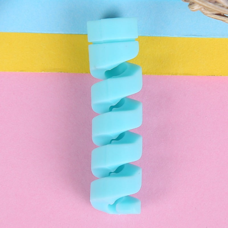 Portable Spiral USB Charging Cable Protector Mobile Phone Computer Wire