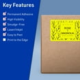 thumbnail image 3 of Avery Printable Rectangle Labels, Neon Yellow, 5" x 6", 80ct, 3 of 11