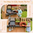 thumbnail image 5 of COCLUB Wooden Outdoor Playhouse for Kids, Backyard Playhouse with Play Kitchen, BBQ Grill, Bread Oven, Outdoor Play House for Kids Ages 3-8, 5 of 8