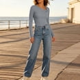 thumbnail image 5 of yillto Womens Ribbed Top Lightweight Sweaters Fashion Slim Long Sleeve Dressy Casual Pullover Tops, 5 of 7