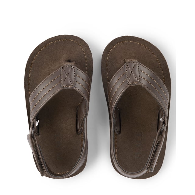 Sandalias Flip Flop para Bebés y Niños Pequeños de The Children's Place, Color Marrón Claro