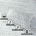 thumbnail image 5 of Regency Heights Queen Size Cotton Flannel Sheet Set, 4-Piece Flannel Bed Sheets Queen, 100% Cotton Bed Sheets Set with Deep Pocket, Tan/Blue Snowflakes, 5 of 7