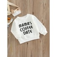 thumbnail image 3 of Cenuakty Baby Sweatshirt Letter Print Design Long Sleeve Round Neck Cute Breathable Pullover Tops, 3 of 8