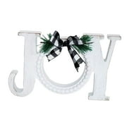 2023 Christmas Table Decoration Xmas Party Decor Word Statue Craft Holiday Prop Wedding Decor Farmhouse Table Centerpiece White