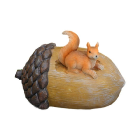 Llavero de repuesto con figura de animal realista para jardineros. Compartimento de almacenamiento. Ardilla