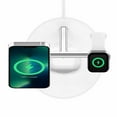 thumbnail image 5 of Belkin Chargeur sans fil BoostCharge 15W 3-en-1 avec MagSafe Blanc, 5 of 5