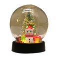 thumbnail image 2 of Clearance Under $4 LED Lighted Christmas Globe – Tabletop Scene Decor with Santa & Snowman for Mantel, Shelf & Cozy Holiday Display, 2 of 5