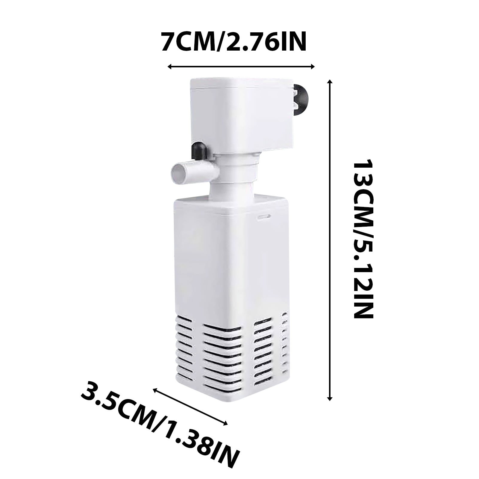 Aquarium Air Pump Accessory,Three-in-One Fish Tank Filter Pump Circulation System,Small Built-In Water Purification Pump for Aquarium