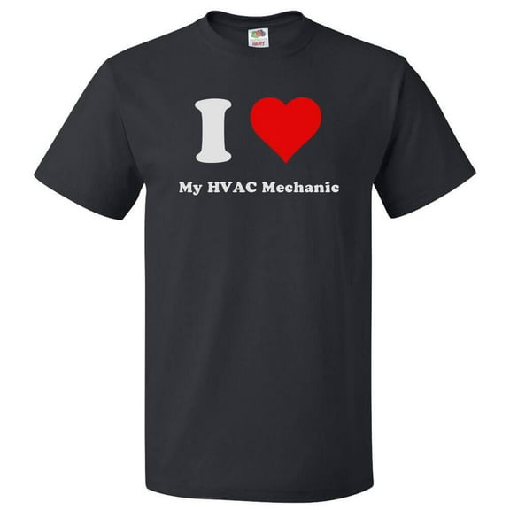 I Love My HVAC Mechanic T shirt I Heart My HVAC Mechanic Tee Gift