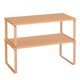 thumbnail image 1 of SONGMICS Estante Organizador de Gabinete Juego de 2 Estantes para Mostrador de Cocina Almacenamiento de Cocina Especiero Apilable Expandible Metal y Madera de Ingeniería Albaricoque Naranja UKCS200Y01, 1 of 1