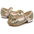 thumbnail image 5 of Little Girls Ballet Mary Jane Flats Toddler Sparkle Bowknot Ballerina Wedding Party Princess Dress Shoes (Toddler/Little Kids), 5 of 5