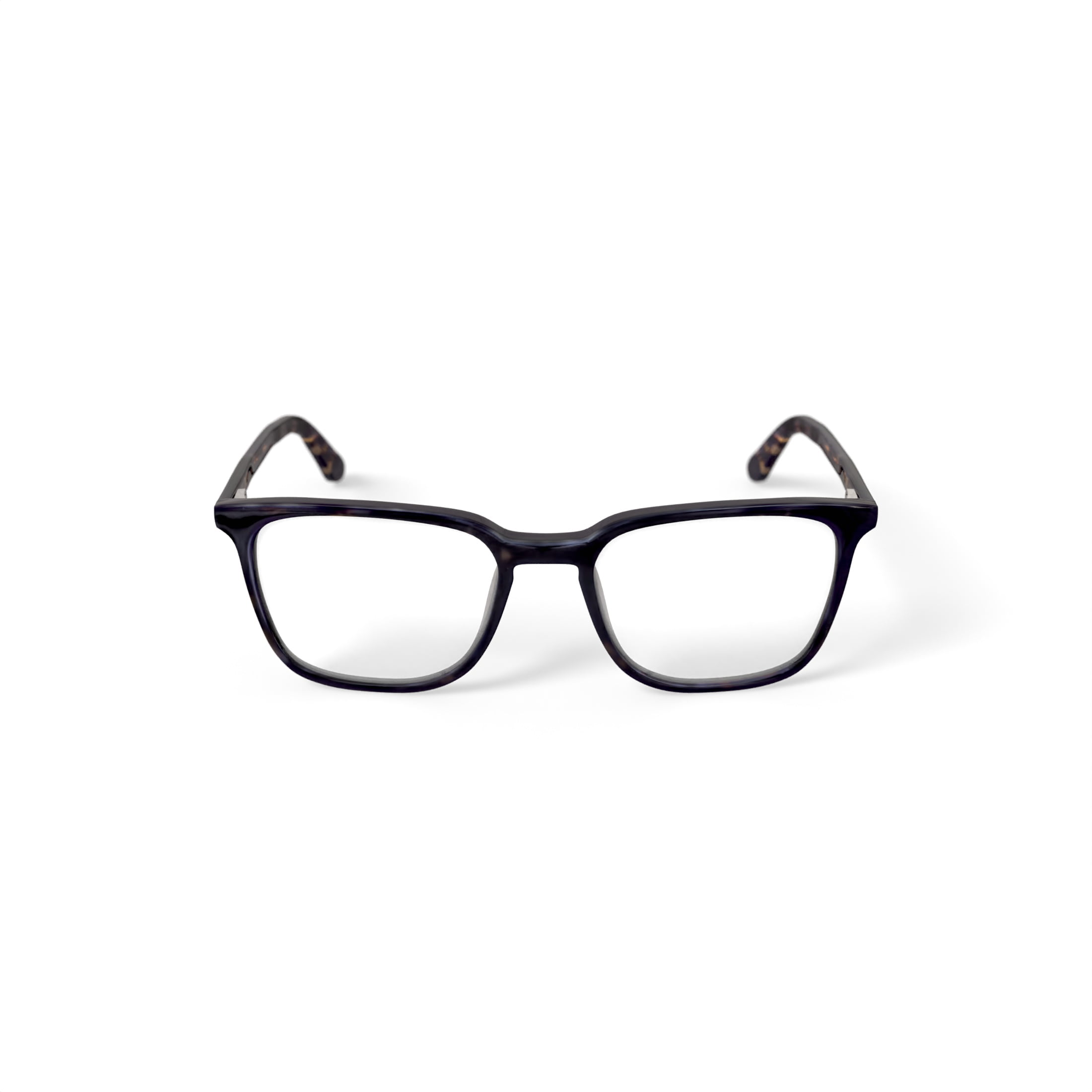 Walmart Men's MC004 Daniel Square Prescription Eyeglasses with Case, Brown Tortoise