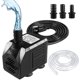 thumbnail image 1 of Bomba para fuente, bomba de agua sumergible 150GPH (8W 600L / H), pequeña bomba silenciosa para fuente exterior con manguera de 3.3 pies (diámetro interior x 1/2 pulgada), 2 boquillas para estanques, acuarios, acuarios, juegos de agua y patios traseros Sin marca Utensilios para barbacoa, 1 of 5