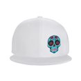 thumbnail image 2 of ZICANCN Cartoon Sugar Skull Flowers Baseball Caps, Trucker Hats for Men And Women, Adjustable Breathable Flat Caps, White, 2 of 8