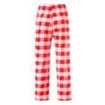 thumbnail image 6 of NIEWTR Mens Pajama Pants Flannel Cotton Plaid Sleep & Lounge Pants, PJ Bottoms with Pockets and Button Fly Plaid Pajama Pants(A17-Red,XL), 6 of 6