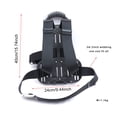 thumbnail image 2 of VONKY Deep Diving Oxygen Cylinder Tank Back Holder Snorkeling Single Gas Webbing High Strength Dive Bracket Backpack, 2 of 9