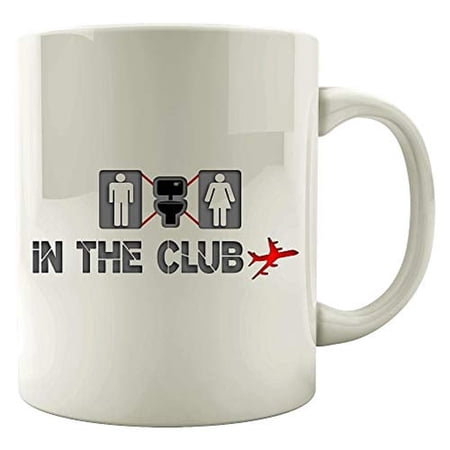 Funny Flight Attendant 11 oz Coffee Mug - Airplane Passengers Humor White Ceramic Gift