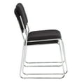 thumbnail image 6 of National Public Seating 8600 Padded Signature Stack Chairs, Black/Chrome, Set Of 2 Chairs, 6 of 8