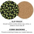 thumbnail image 6 of SKYSONIC Round Drink Coasters 6 Pcs Watercolor Yellow and Green Dragonfly Absorbent Ceramic Coaster with Cork Base for Coffee Cups for Home Decor, 6 of 6