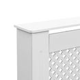 thumbnail image 3 of vidaXL Cache-Radiateur Blanc 112x19x81,5 cm MDF, 3 of 4