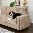 thumbnail image 3 of FurHaven Pet Products Luxury Fur Snuggle Spot Furniture Protector - Taupe, One Size, 3 of 12