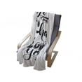thumbnail image 4 of Black and White Soft Flannel Fleece Throw Blanket, Love Each Other as I Loved You Western Lettering Illustration, Cozy Plush for Indoor and Outdoor Use, 50" x 60", White and Black, by Ambesonne, 4 of 6