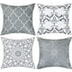 thumbnail image 1 of Fundas de cojines decorativos modernos Funda de almohada decorativa para dormitorio Dormitorio Sofá Silla Coche, gris y blanco, 45 * 45 cm JAMW Sencillez, 1 of 5
