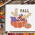 thumbnail image 7 of 12 Pcs Fall Thanksgiving Stencils Drawing Painting Templates Sets 11.8x11.8inch Plastic Drawing Painting Stencils Scale Template Sets for Farmhouse Thanksgiving Fall Decoration, 7 of 7