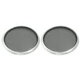 thumbnail image 1 of Unique Bargains 2 Pcs 1.5' Car Speaker Grills Cover Mesh Round 1.5 Inch Audio Subwoofer Protector Iron Silver Tone, 1 of 8