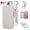 White, variant on Allytechgroup Flip Wallet Case for Apple iPhone 17e 16e, PU Leather RFID Blocking Cards Slots Shockproof Cover Compatible with Magsafe Rotating Ring Kickstand Phone Case for Women Men,White