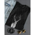 thumbnail image 3 of Deer With Black Forest Inside T-Shirt Women -Image by Shutterstock, Female Large, 3 of 4