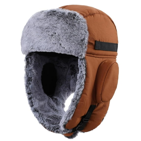 Holzlrgus Warm Trapper Hat for Men Winter Russian Hats Ushanka Hunting Hat