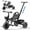 Black, variant on JoyStone 2-in-1 Toddler Tricycle for Ages 1-4 Years, Kids Trike Toddler Bike with Removable Push Handle, Adjustable Seat & Basket, Blue