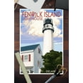 thumbnail image 3 of Fenwick Island, Delaware, Lighthouse (12x18 Wall Art Poster, Room Decor), 3 of 3