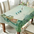 thumbnail image 3 of SKYSONIC 60”x90" Square Tablecloth with Vintage Cat Prints, Anti-Wrinkle and Smooth Table Cloth for Kitchen/Home Decoration, 3 of 7