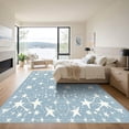 thumbnail image 3 of ODIKA 8'x10' Machine Washable Non-Slip Area Rug, Geometric Light Blue High Traffic Rug with Pad, Blue, 1056034, 3 of 8