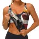 thumbnail image 3 of Balery Retro American Eagle A Sujetadores deportivos con espalda cruzada para mujer, acolchados, sin costuras, de alto impacto, ideales para yoga, gimnasio, entrenamiento y fitness.-XX-Large, 3 of 8