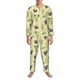thumbnail image 3 of Fotbe Green And Purple Grapes Pijama de Hombre con Estampado de Manga Larga, Conjunto de 2 Piezas, Ropa de Dormir Suave y Cómoda con Bolsillos-Large, 3 of 7