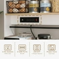thumbnail image 4 of Kitchen Pantry Cabinet,Kitchen Hutch Cabinet with Power Outlets,Doors and Adjustable Shelves,Freestanding Food Pantry with Large Storage Drawer for Dining Room, Living Room, 4 of 6