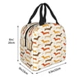 thumbnail image 2 of Pofeuu Dachshund Print Lunch Bag Lunch Box Large Capacity Insulated Lunch Bag for Adult, Leakproof Reusable Lunch Tote Bags for Work, 2 of 5