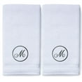 thumbnail image 3 of Monogrammed Hand Towels for Bathroom Kitchen Makeup | Personalized Gift for Wedding-Bridal | Custom Luxury Turkish Towel | Spa Collection, Oversized, 16 X 30 Inch, Set of 2, 3 of 3