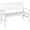 White, variant on Outsunny Foldable Garden Bench, 2-Seater Patio Wooden Bench, Kids, Solid Poplar Wood, Backrest and Armrest, - Set of 2, Grey